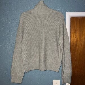 H&M Sage Green Wool Turtleneck Sweater